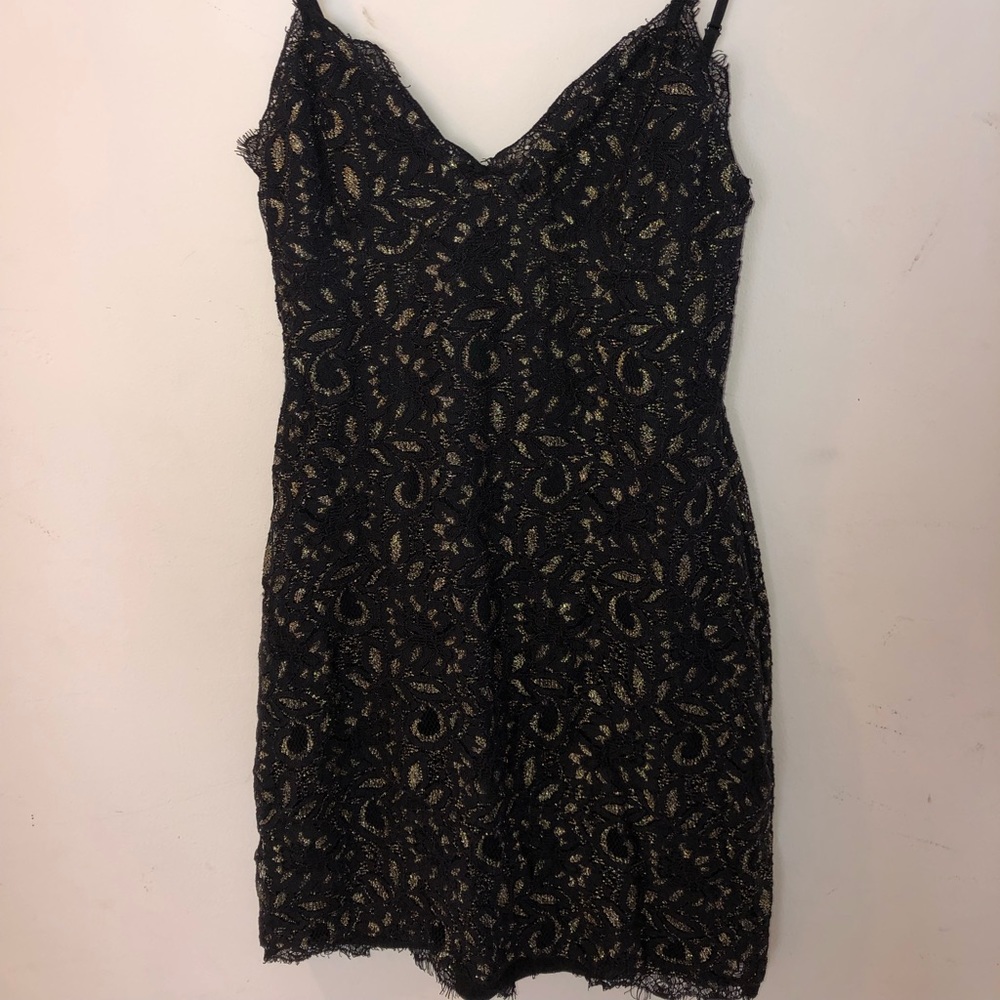 by the way. thin strap Lacey mini skirt